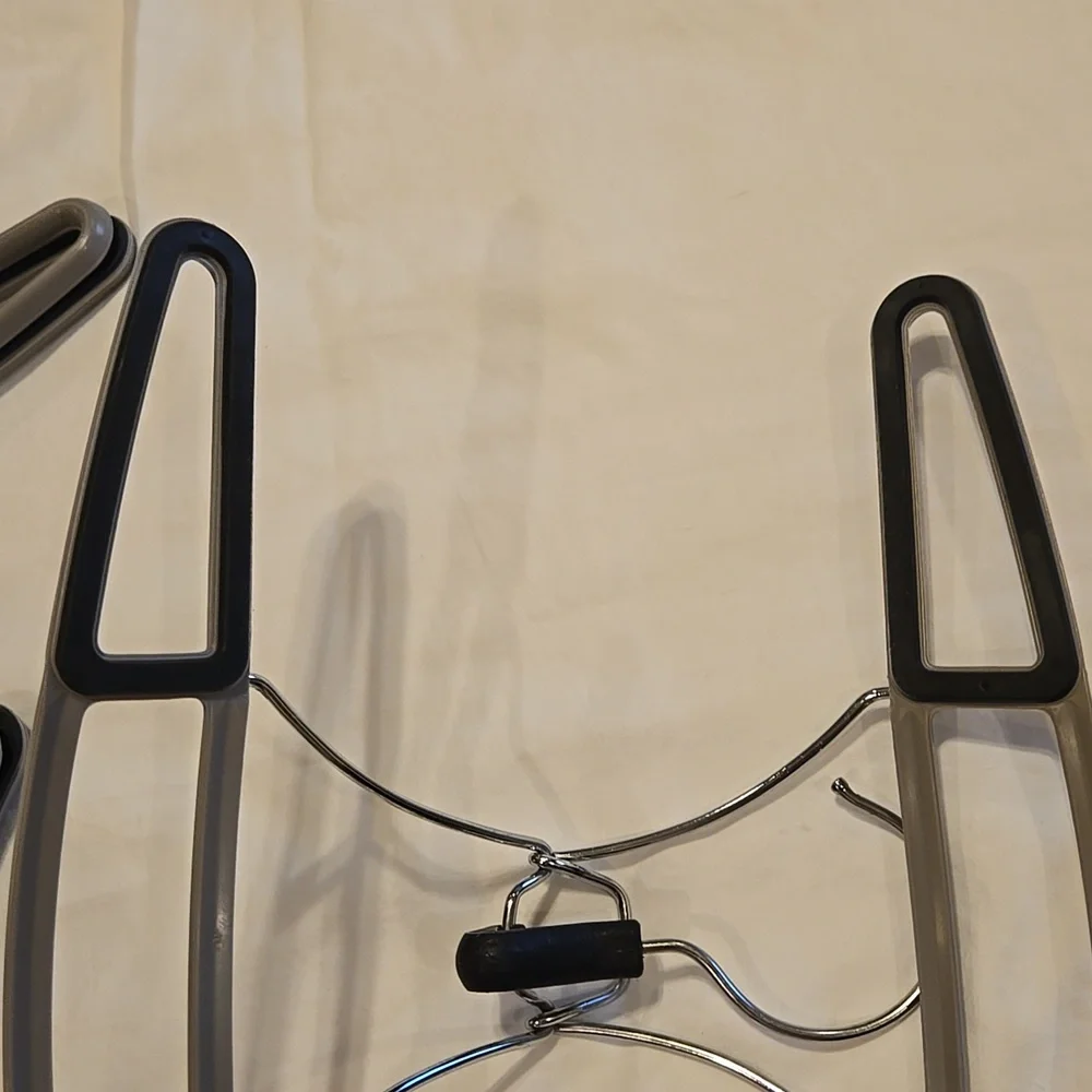 Gray and White Pant/skirt Hangers Set Of 9